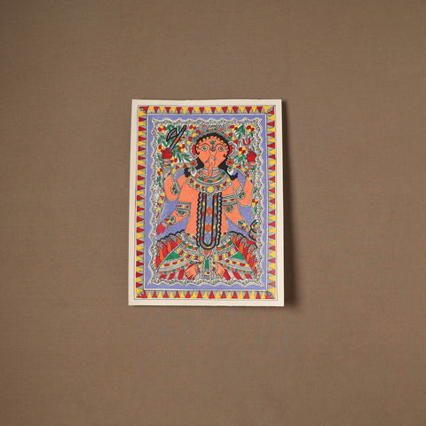 Handpainted Madhubani Painting by Santosh Paswan (15 x 11 in) 07
