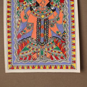 Handpainted Madhubani Painting by Santosh Paswan (15 x 11 in) 07