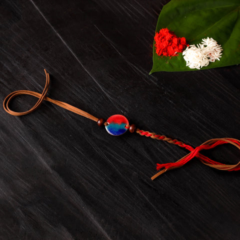 Rudra  - Copper Enamel Rakhi by Ekibeki 01