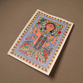 Handpainted Madhubani Painting by Santosh Paswan (15 x 11 in) 07