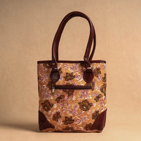  Handcrafted Sanganeri Printed Leather Shoulder Bag 