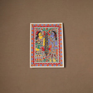 Handpainted Madhubani Painting by Santosh Paswan (15 x 11 in) 08