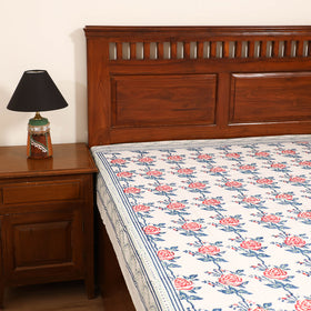 Sanganeri Hand Block Print Cotton Single Bedsheet (90 x 60 in) 59