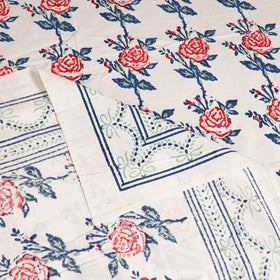 Sanganeri Hand Block Print Cotton Single Bedsheet (90 x 60 in) 59