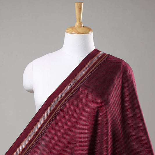 Pink - Karnataka Khun Weave Cotton Fabric