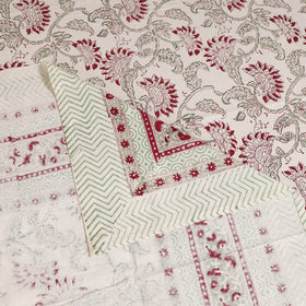 Sanganeri Hand Block Print Cotton Single Bedsheet (90 x 60 in) 60