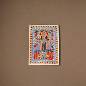 Handpainted Madhubani Painting by Santosh Paswan (15 x 11 in) 11