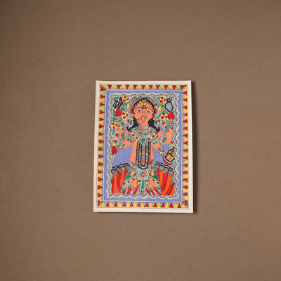 Handpainted Madhubani Painting by Santosh Paswan (15 x 11 in) 11