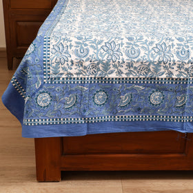 Sanganeri Hand Block Print Cotton Single Bedsheet (90 x 60 in) 62