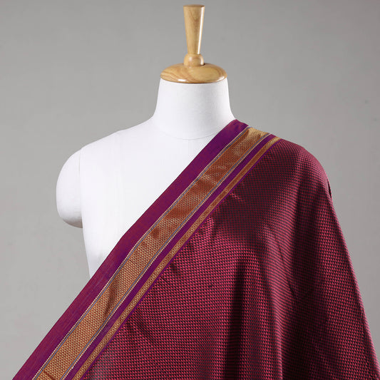 Purple - Karnataka Khun Weave Cotton Fabric