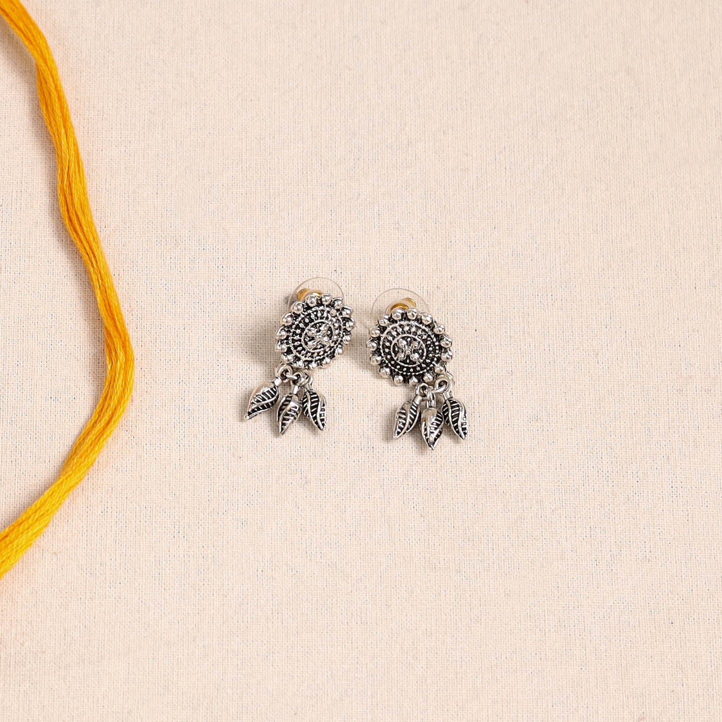 Yellow German Silver Fabart Necklace Set