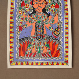 Handpainted Madhubani Painting by Santosh Paswan (15 x 11 in) 11