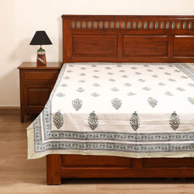 Sanganeri Hand Block Print Cotton Single Bedsheet (90 x 60 in) 63