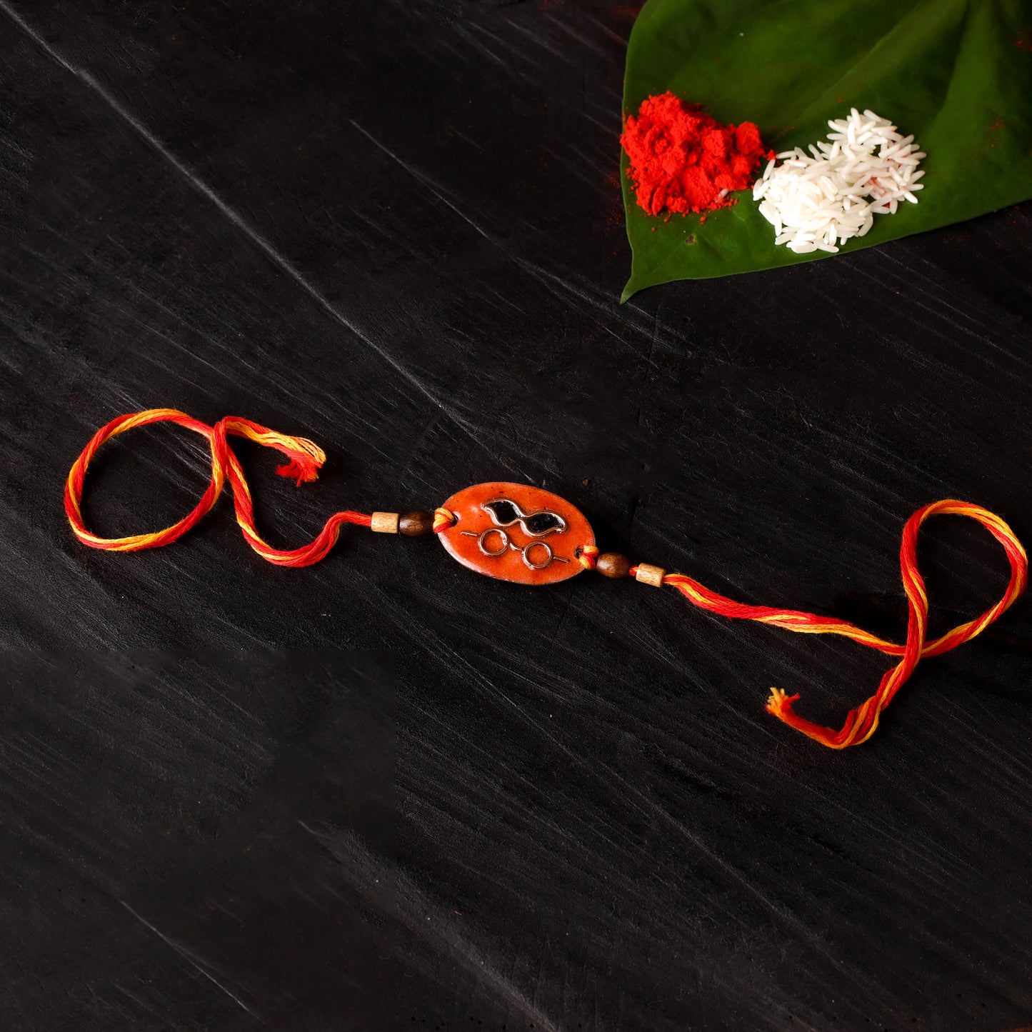 Much - Copper Enamel Rakhi by Ekibeki 10