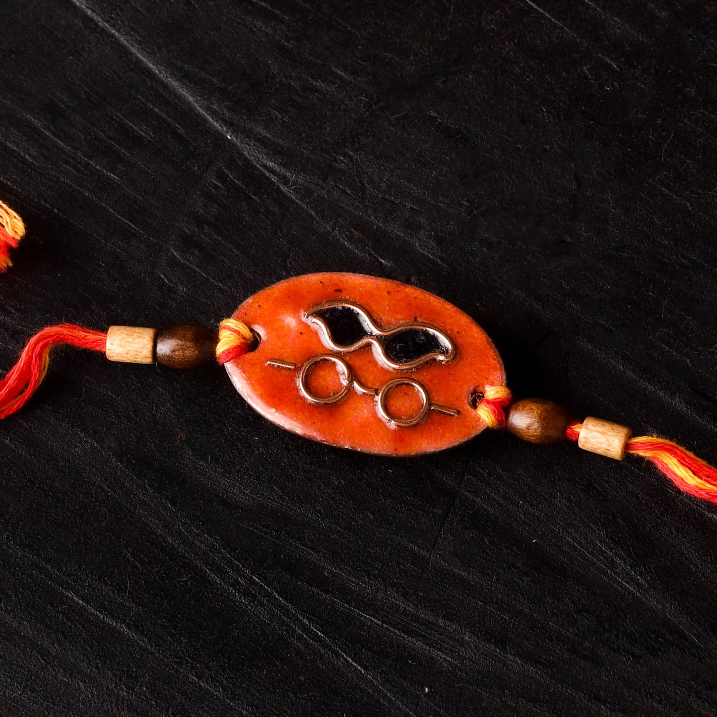 Much - Copper Enamel Rakhi by Ekibeki 10