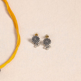 Yellow - german silver fabart necklace set 22 - handcrafted