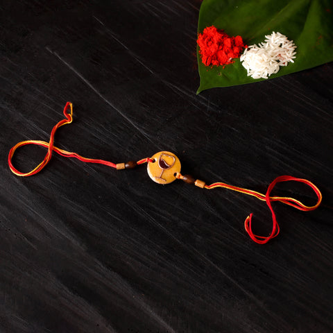 Wine O Clock - Copper Enamel Rakhi by Ekibeki 11