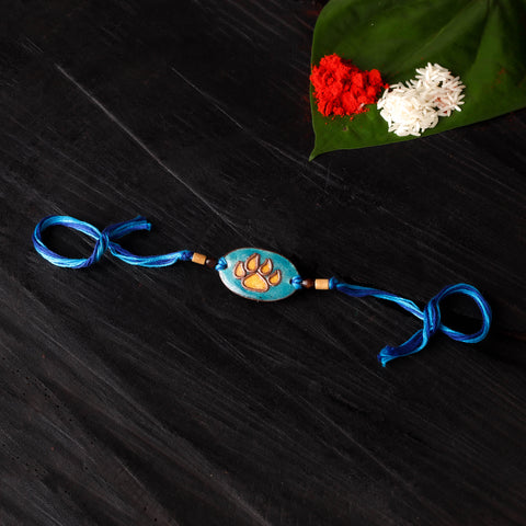 Pawfect Cat - Copper Enamel Rakhi by Ekibeki 12