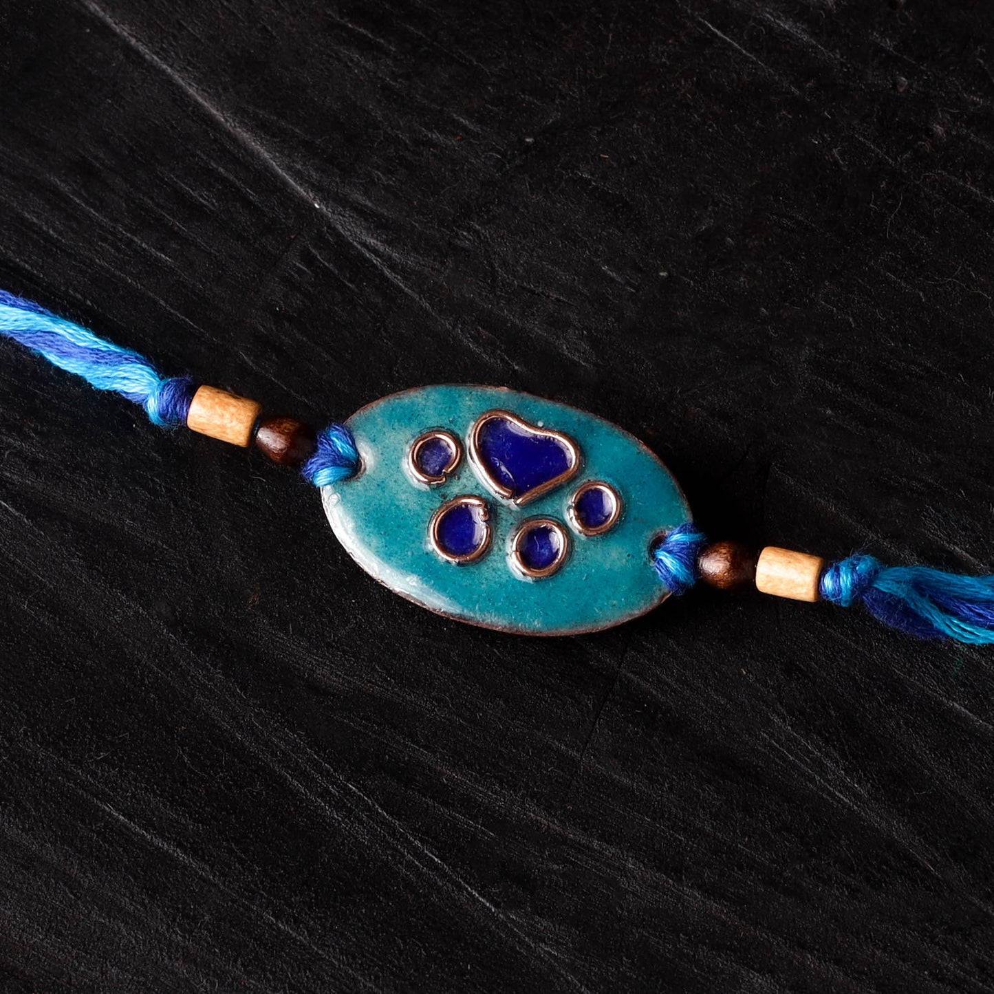 Pawfect Dog - Copper Enamel Rakhi by Ekibeki 13