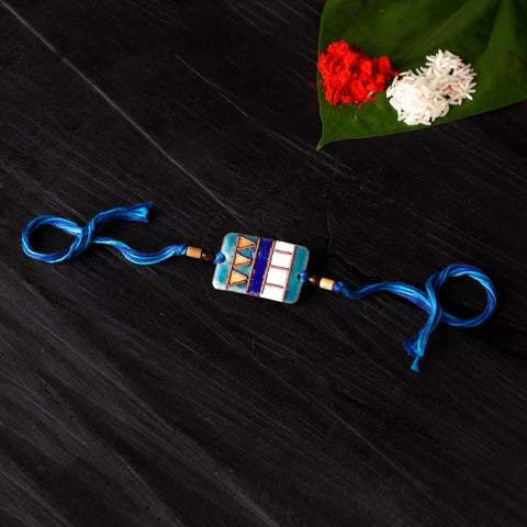 Zentangle - Copper Enamel Rakhi by Ekibeki 14