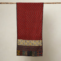 Ajrakh Block Printed Patchwork Cotton Stole