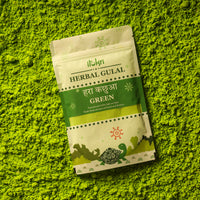 हरा कछुआ ~ Green Organic and Herbal Holi Color / Gulal (100gm)