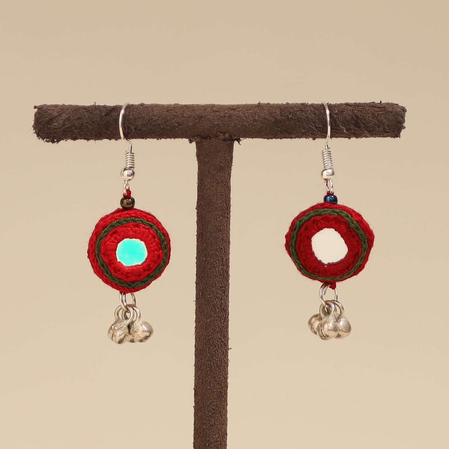 Banjara Embroidery Mirror Work Handmade Earrings 01