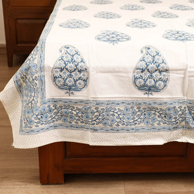 Sanganeri Hand Block Print Cotton Single Bedsheet (90 x 60 in) 65