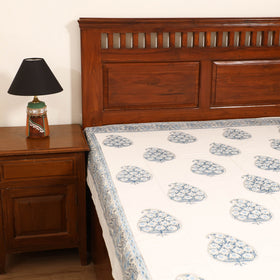 Sanganeri Hand Block Print Cotton Single Bedsheet (90 x 60 in) 65