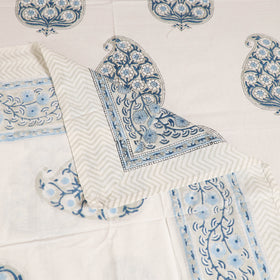 Sanganeri Hand Block Print Cotton Single Bedsheet (90 x 60 in) 65