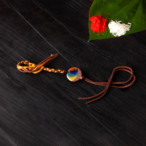 Tarbooz - Copper Enamel Rakhi by Ekibeki 23
