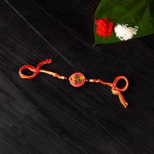 Morpankh - Copper Enamel Rakhi by Ekibeki 25