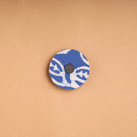 Elephant - Handmade Fabart Wooden Magnet 07