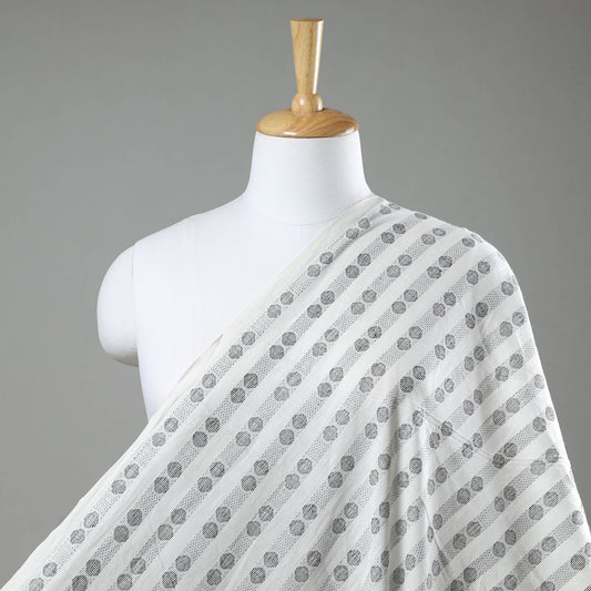 White - Prewashed Jacquard Cotton Fabric
