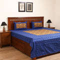 Pochampally Ikat with Kalamkari Patch Cotton Double Bedsheet Set (108 x 90 in) 03