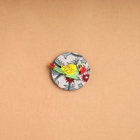 Parrot - Handmade Fabart Wooden Magnet 13