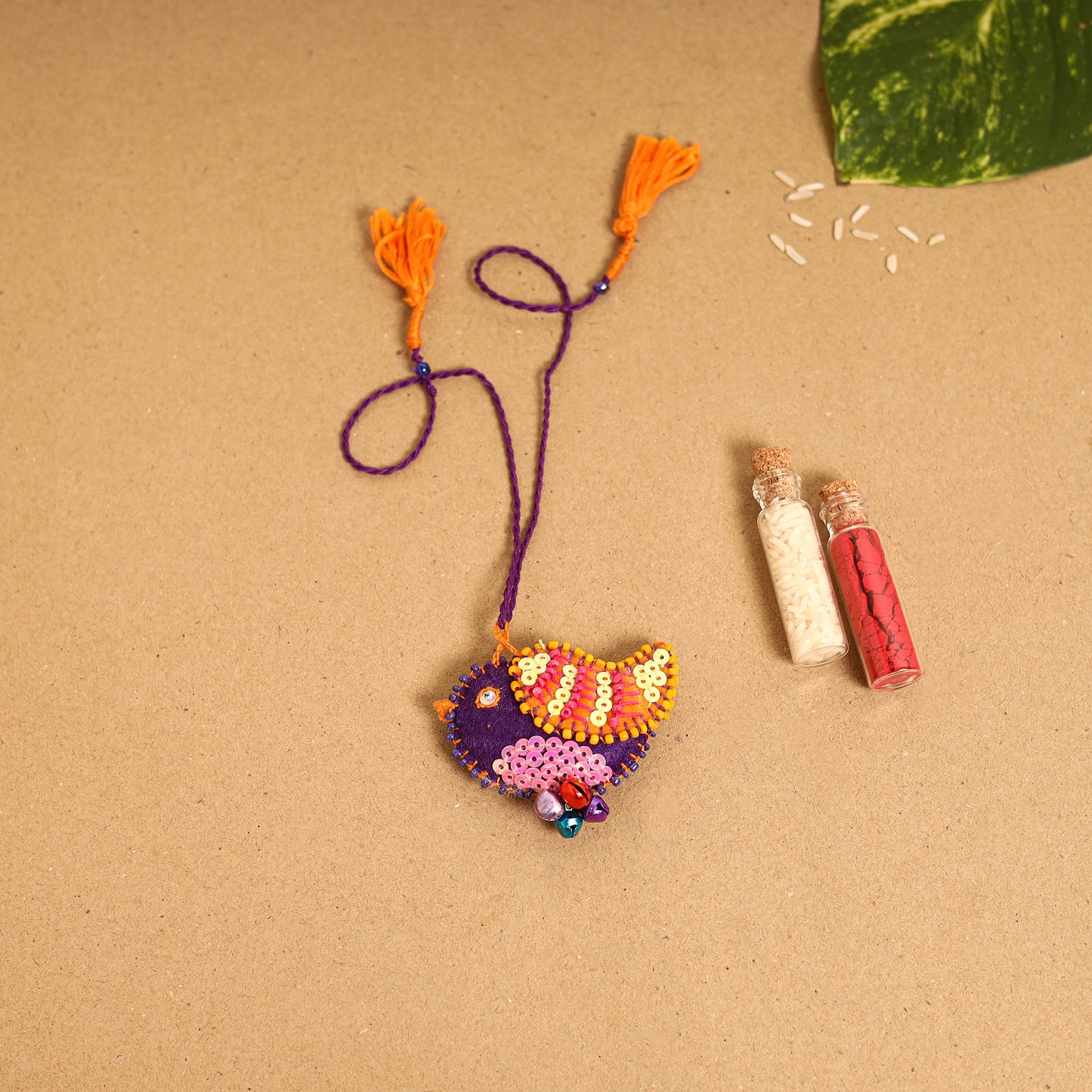  Bird - Handmade Felt Kids Rakhi 