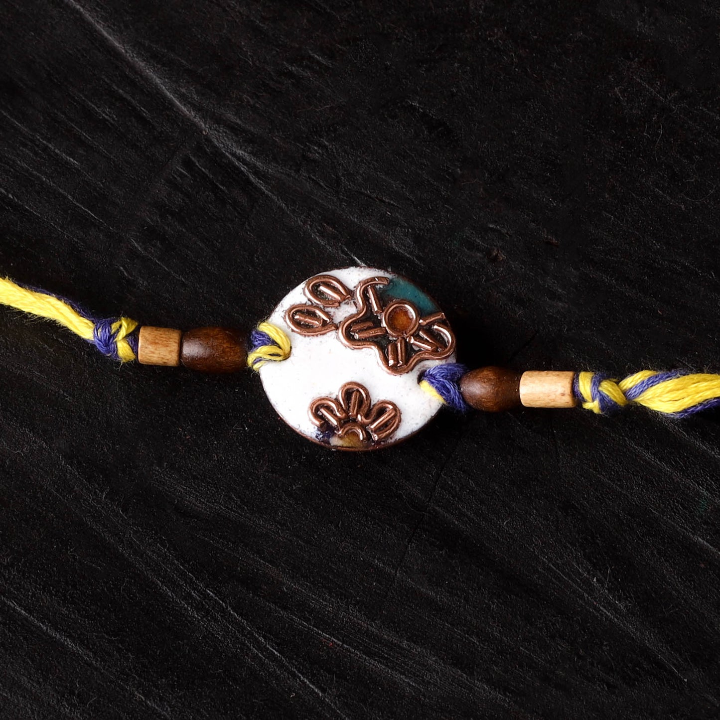 Phool - Copper Enamel Work Rakhi by Ekibeki 32