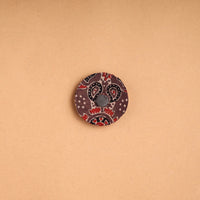 Elephant - Handmade Fabart Wooden Magnet 14