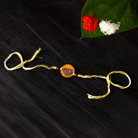 Tarbooz - Copper Enamel Rakhi by Ekibeki 33