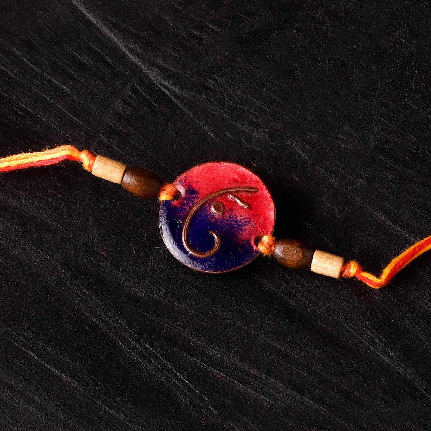 Ganesha - Copper Enamel Rakhi by Ekibeki 34