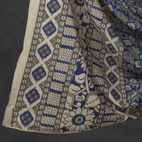 Blue - 3pc Kalamkari Print Cotton Dress Material 02