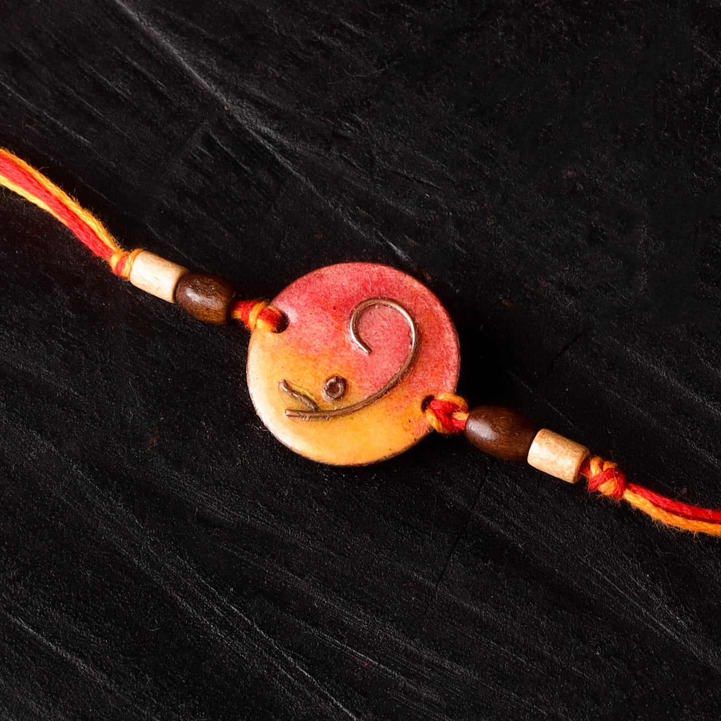 Ganesha - Copper Enamel Rakhi by Ekibeki 36