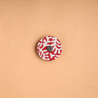 Elephant - Handmade Fabart Wooden Magnet 19