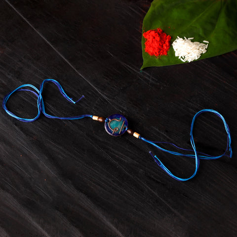 Daa - Copper Enamel Work Rakhi by Ekibeki 38