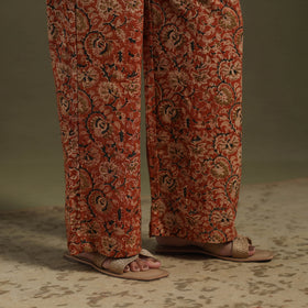 Orange Pedana Natural Dyed Block Print Kalamkari Co-ord Set 