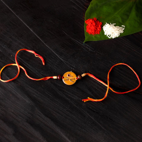 Lol - Copper Enamel Work Rakhi by Ekibeki 40