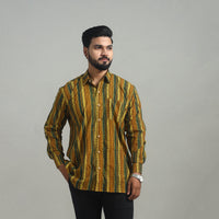 Multicolor - Natural Dyed Cotton Men Ajrakh Print Shirt 06