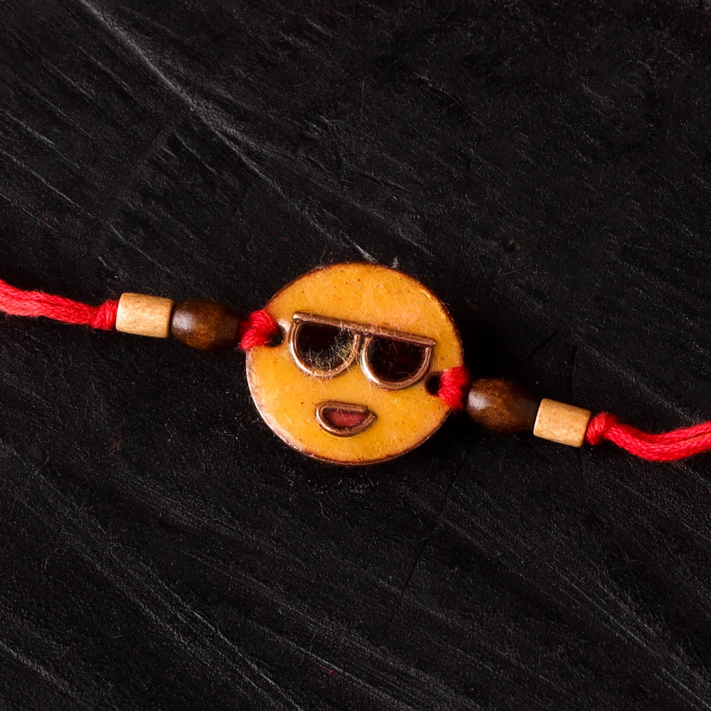 Lmao - Copper Enamel Work Rakhi by Ekibeki 41