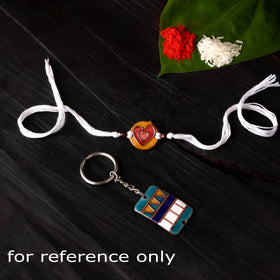 Ganesha - Copper Enamel Rakhi by Ekibeki 35
